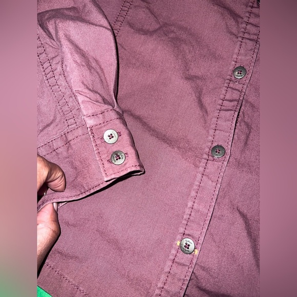 Carhartt Maroon Button Down Shirt size XS - Picture 6 of 10
